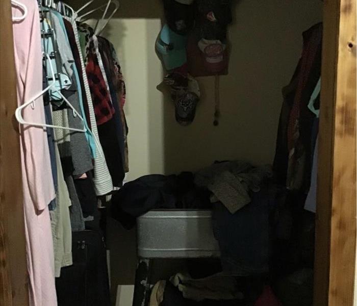 Closet clean after local fire