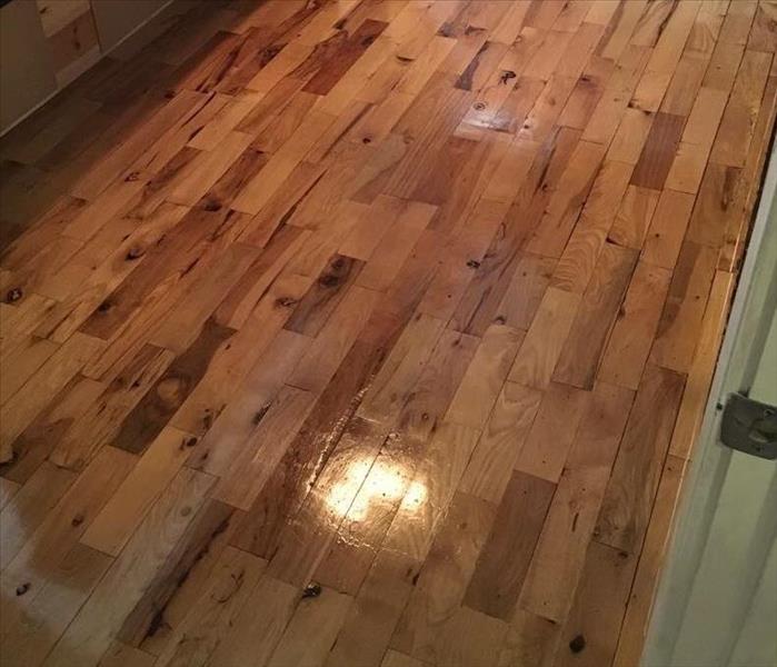 Hardwood floor after restoration